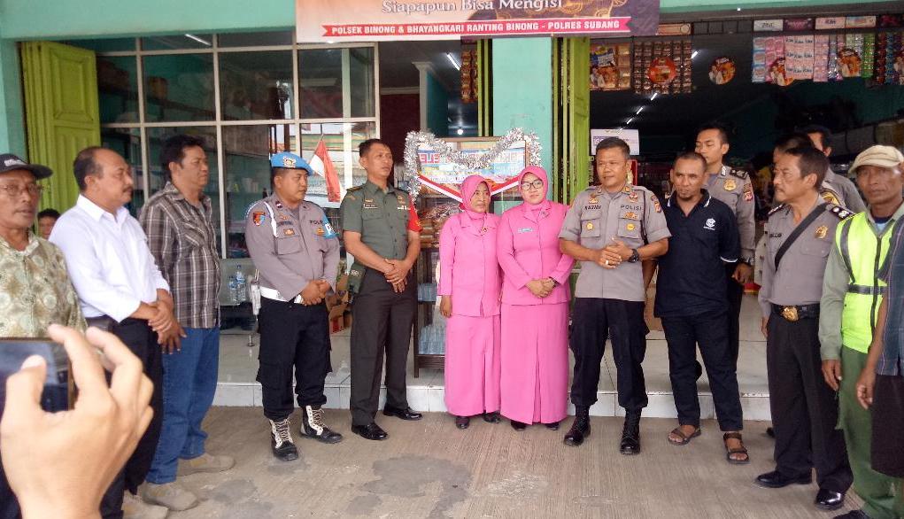 Polres Subang, Resmikan Serentak Otlet Peduli Kaum Duafa