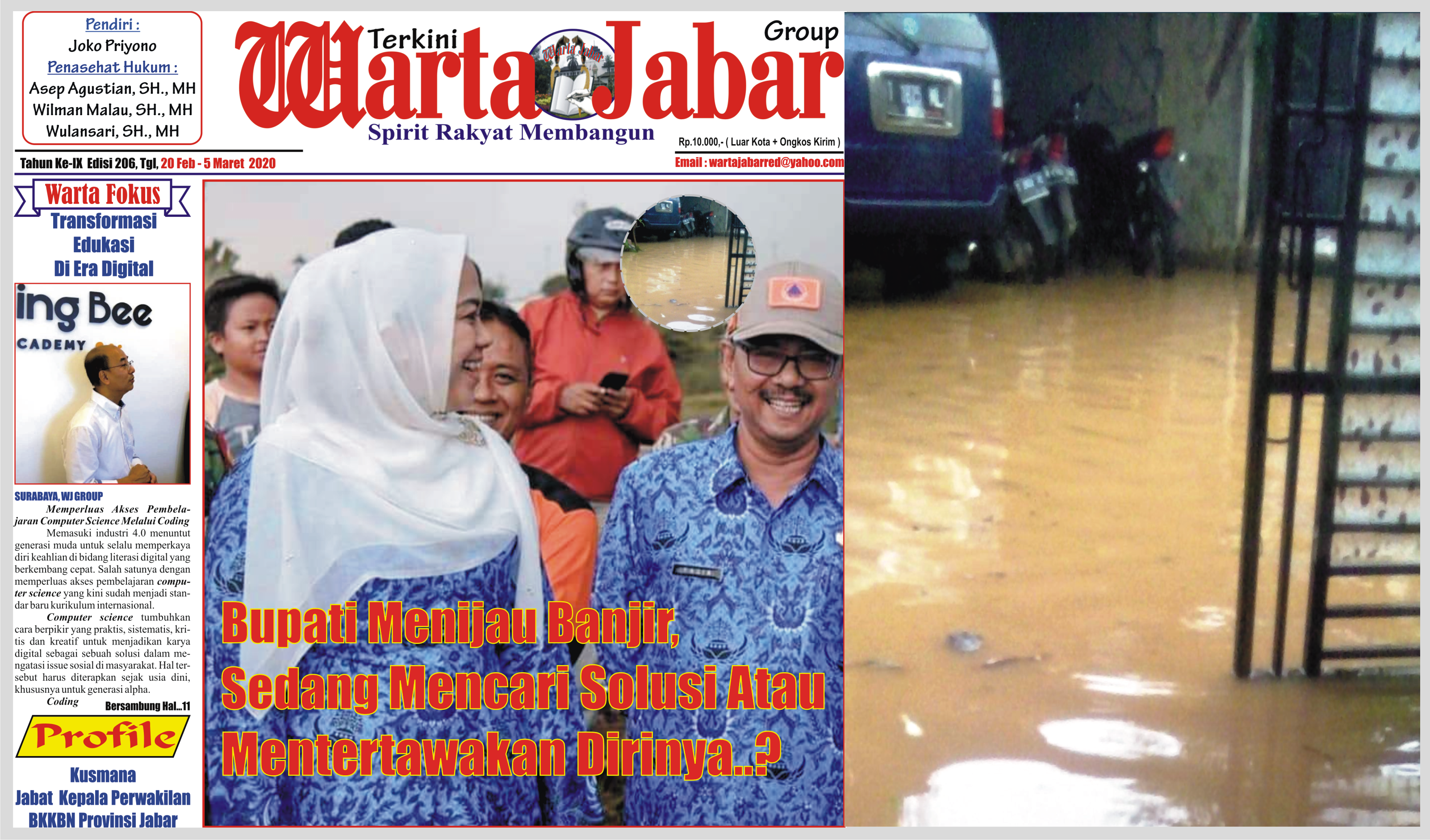 Bupati Menijau Banjir, Mencari Solusi Atau Mentertawakan Dirinya?