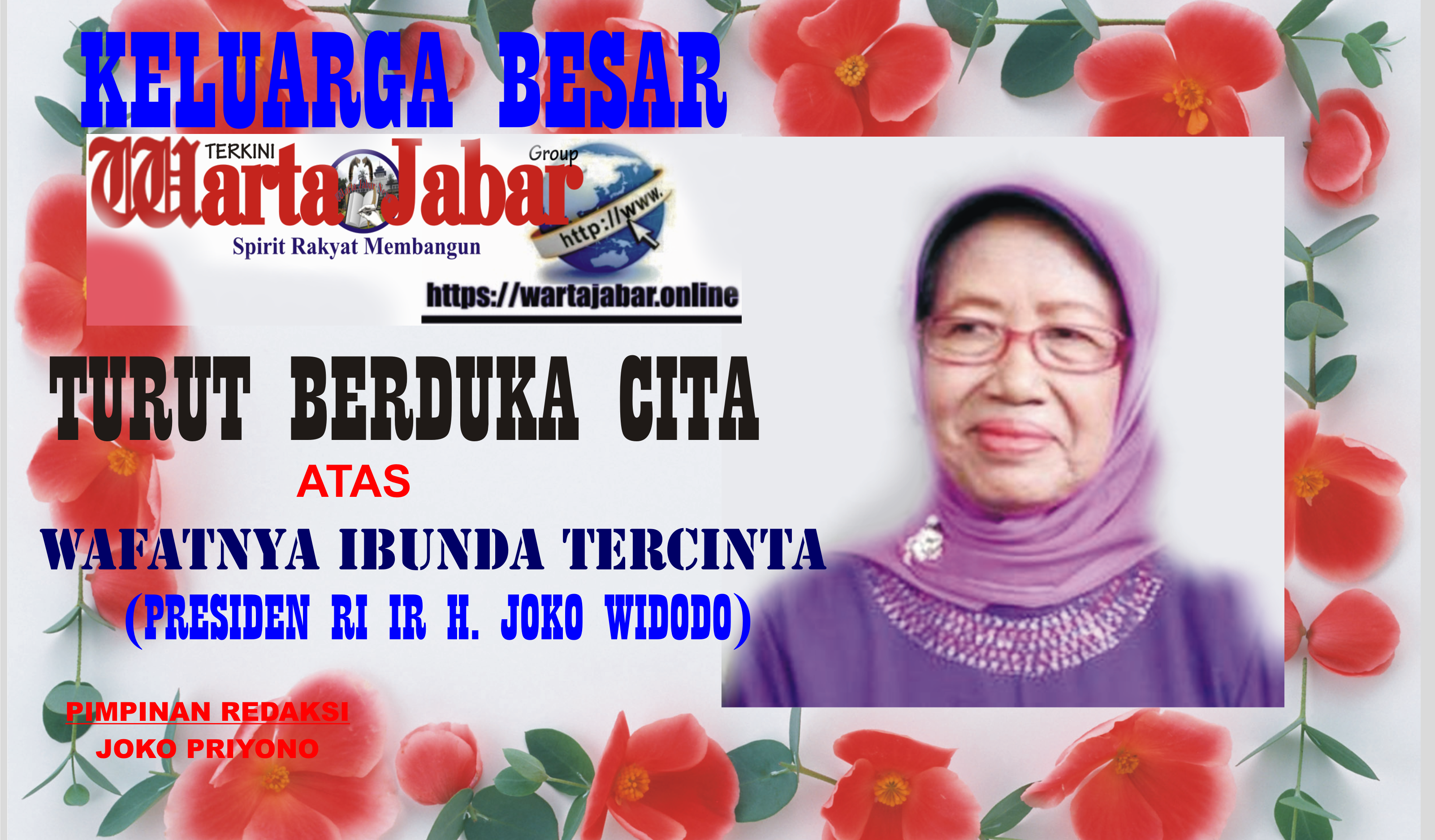 Ibunda Presiden RI Joko Widodo Tutup Usia di 77 Tahun
