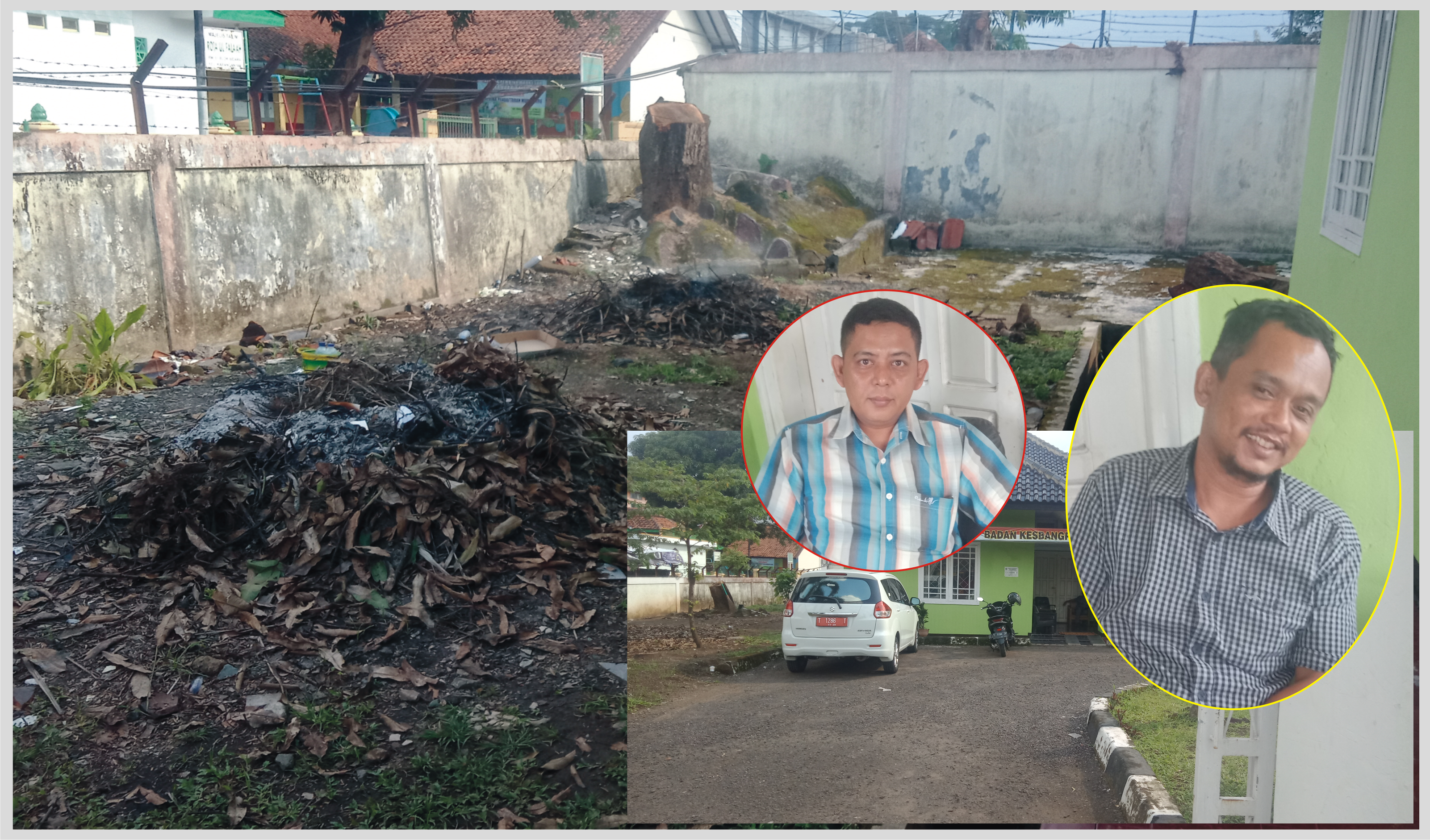 Warga Protes!, Membakar Sampah di Kantor Badan Kesbangpol