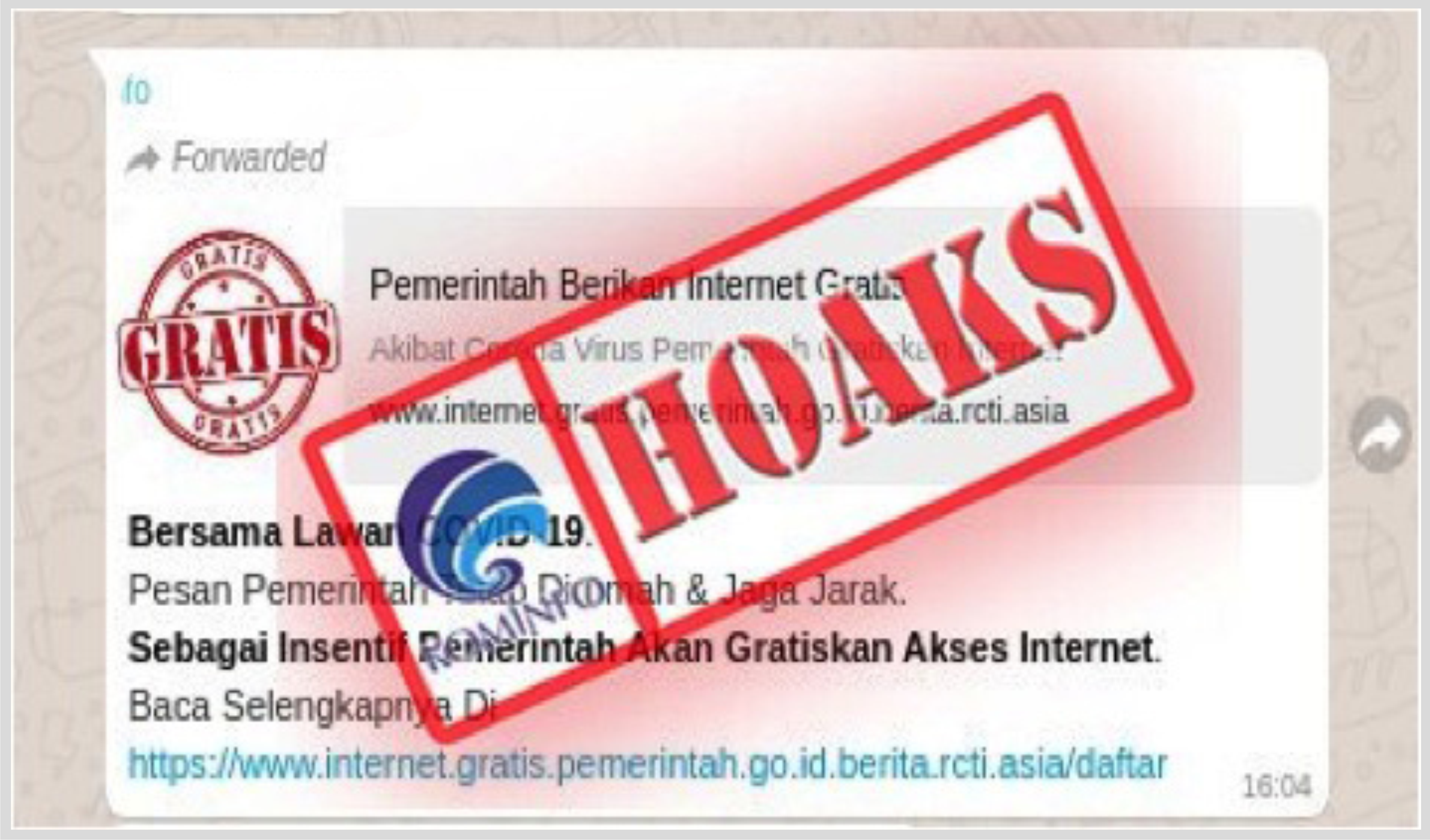 Link “Pemerintah Berikan Internet Gratis”
