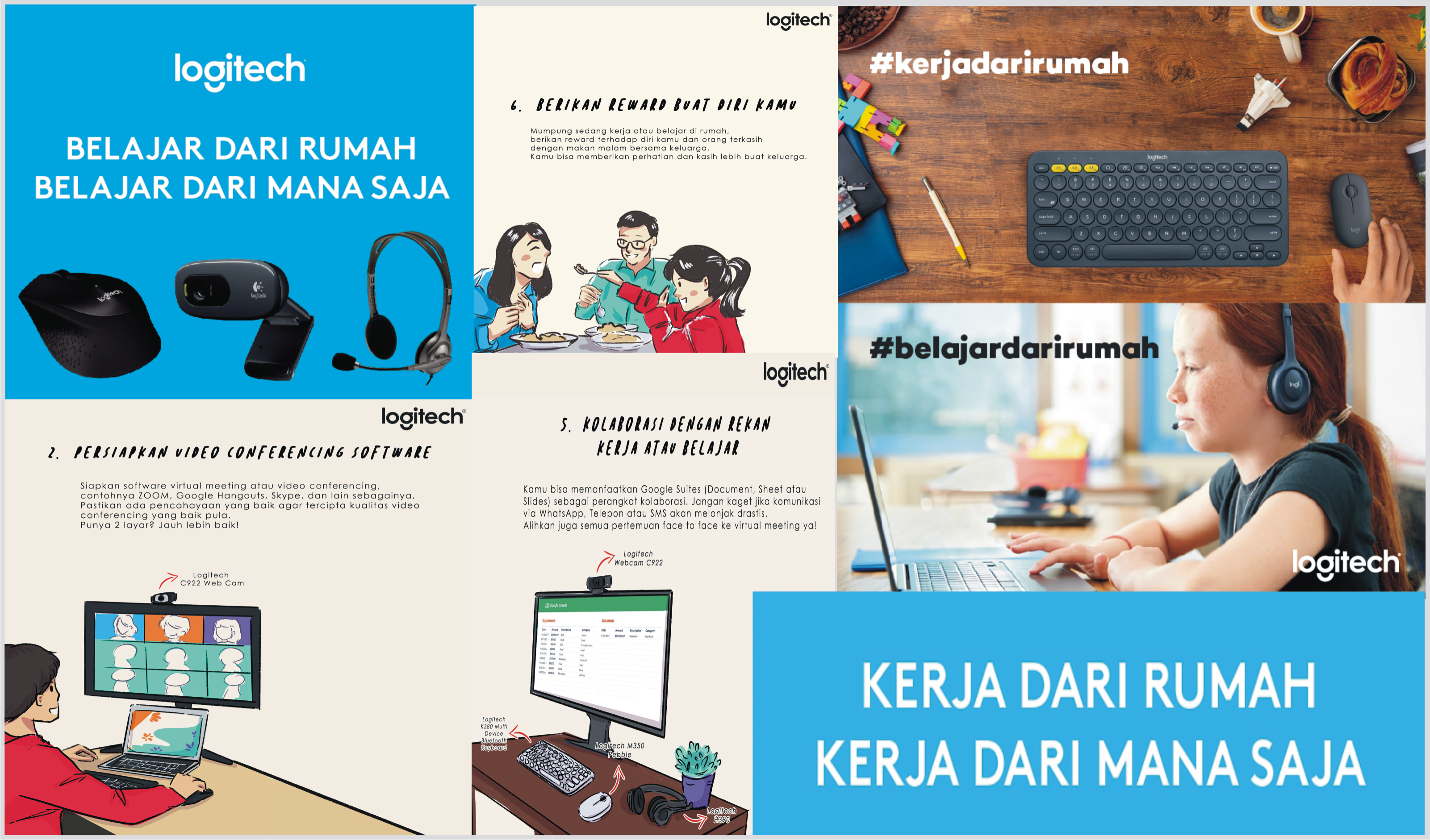 Tips untuk Bekerja atau Belajar dari Rumah
