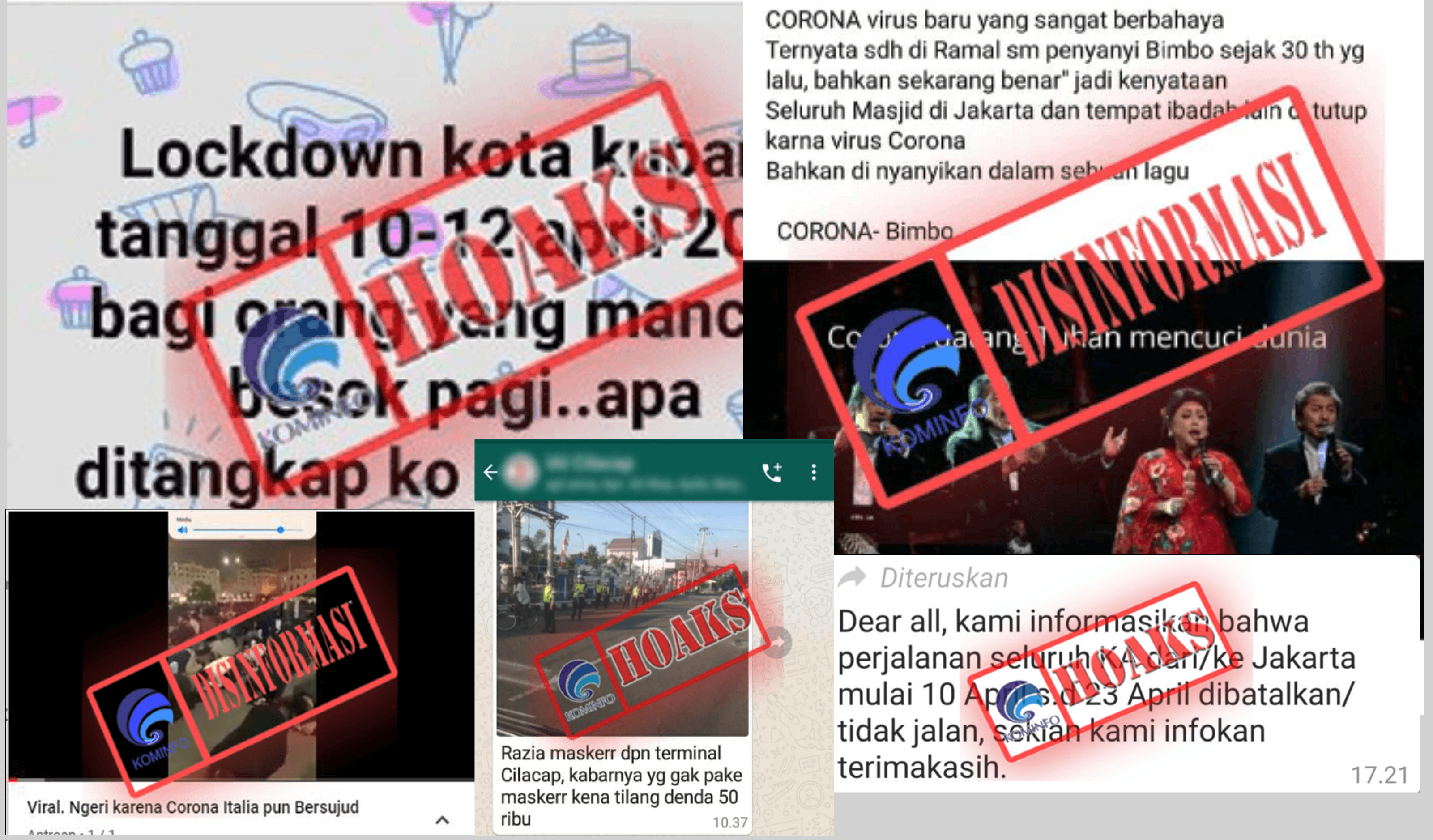 HOAKS !, Beberapa Daerah Dikabarkan Lakukan Lockdown per 10 April