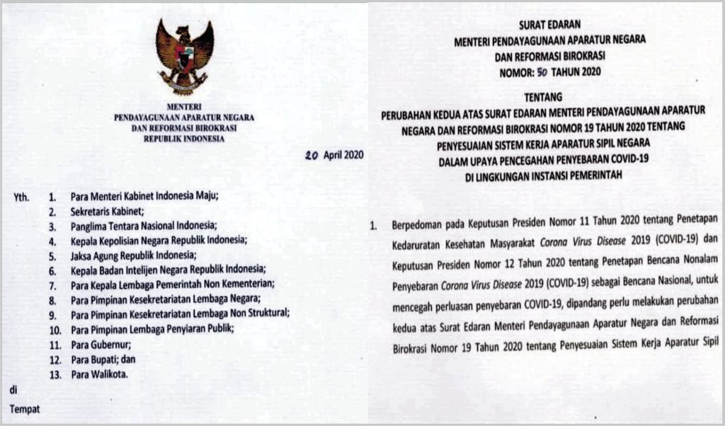 Diperpanjang Hingga 13 Mei 2020, ASN Bekerja Dari Rumah