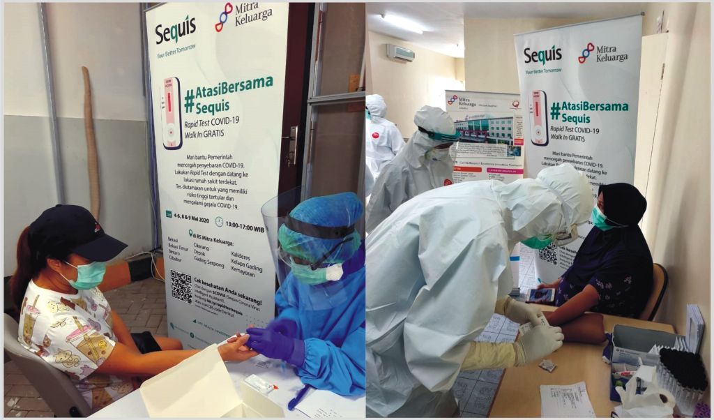 Sequis Berikan Lebih dari 6.000 Rapid Test Gratis