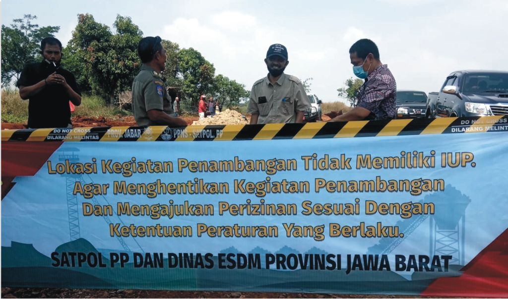 Galian Tanah Merah di Sukatani Kabupaten Purwakarta Ditutup