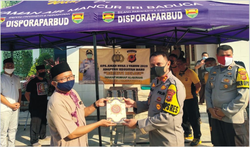 Masjid Mulai Dibuka, Polres Purwakarta Ingatkan Protokol Kesehatan