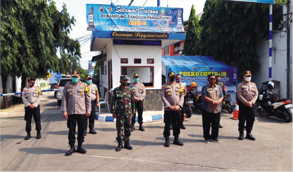 Polres Purwakarta Bersama Gugus Tugas Cek Kampung Tangguh