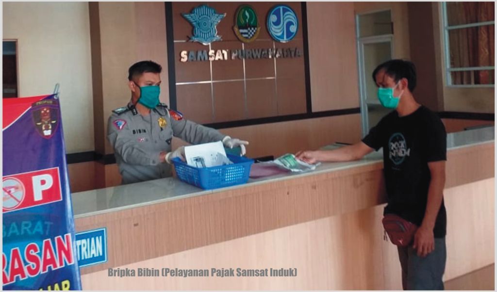 New Normal, Polres Purwakarta Beri Keringanan Penungak Pajak
