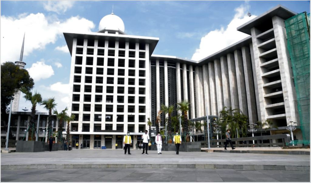Presiden Tinjau Kesiapan Kenormalan Baru di Masjid Istiqlal