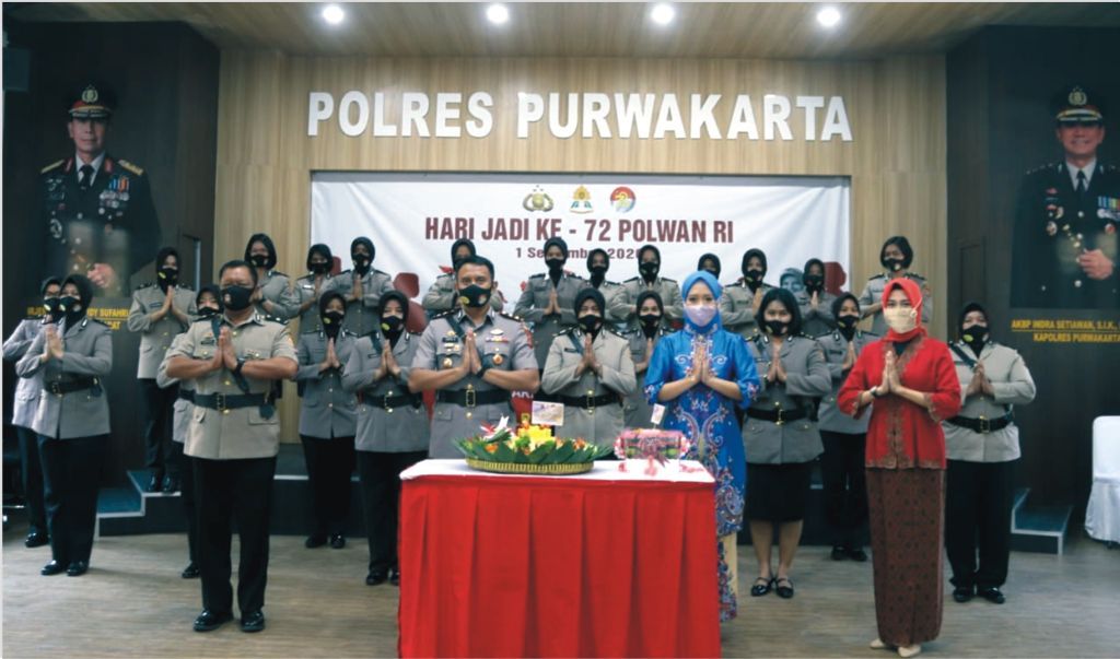 HUT Polwan Ke-72 Di Rayakan Secara Virtual