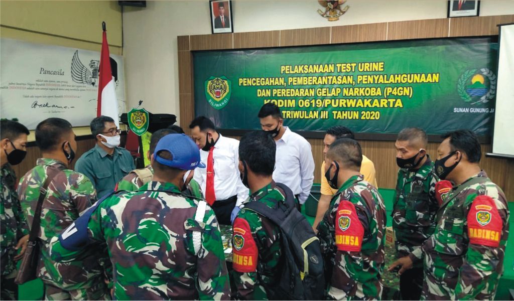 Polres bersama Kodim 0619 Purwakarta Kompak Cegah Bahaya Narkoba