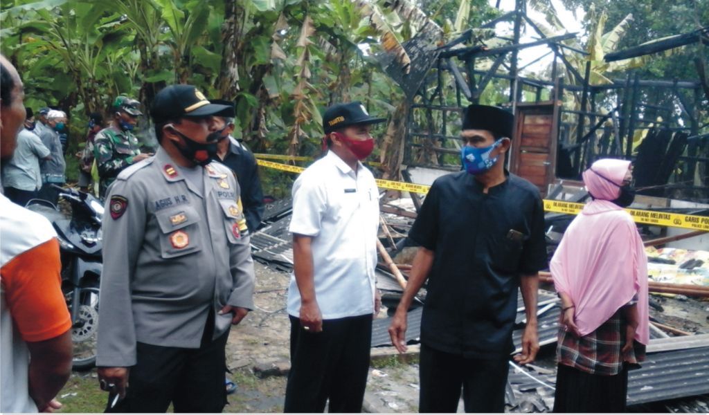 Rumah Ludes Terbakar Janda Tua Menjadi Korban