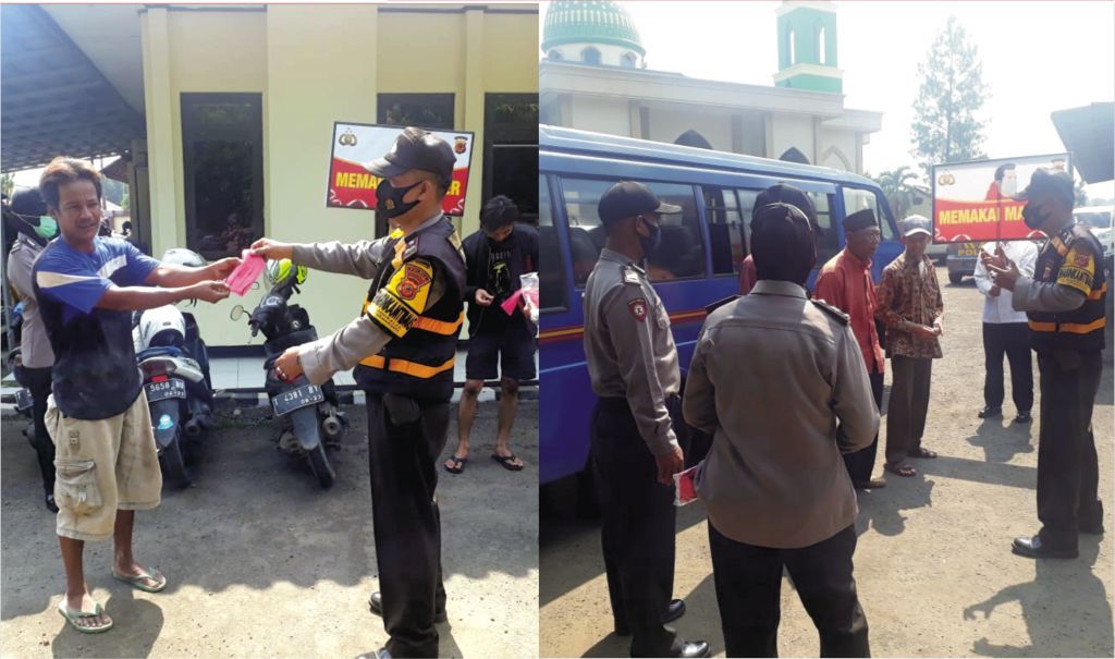 Polsek Kota Purwakarta Operasi Yustisi Cegah Penularan Covid-19