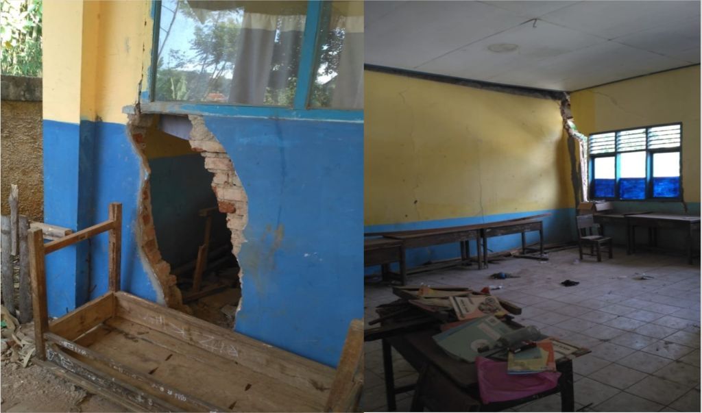 Bangunan SDN Ciletik tidak Layak Untuk Kegiatan Belajar dan Mengajar