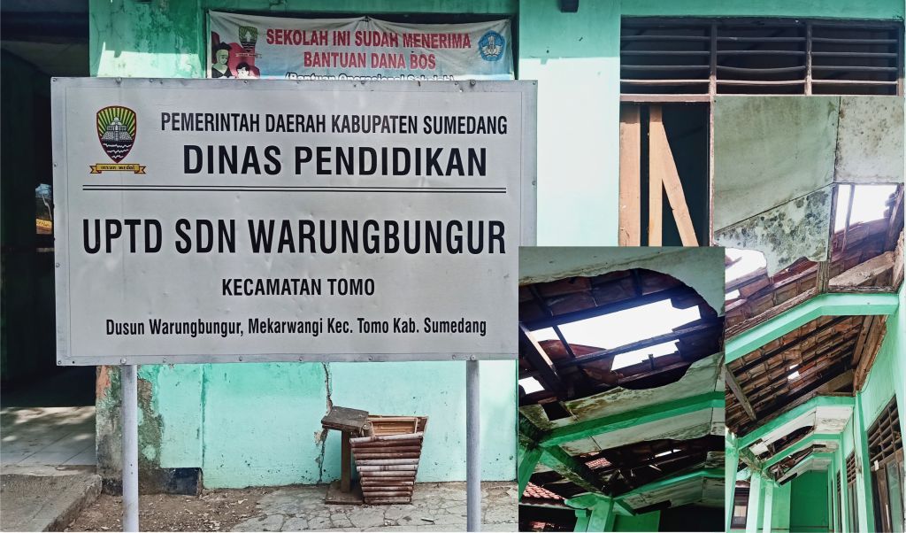Bangunan SDN di Kab. Sumedang Hampir Ambruk Belum Dapat Bantuan