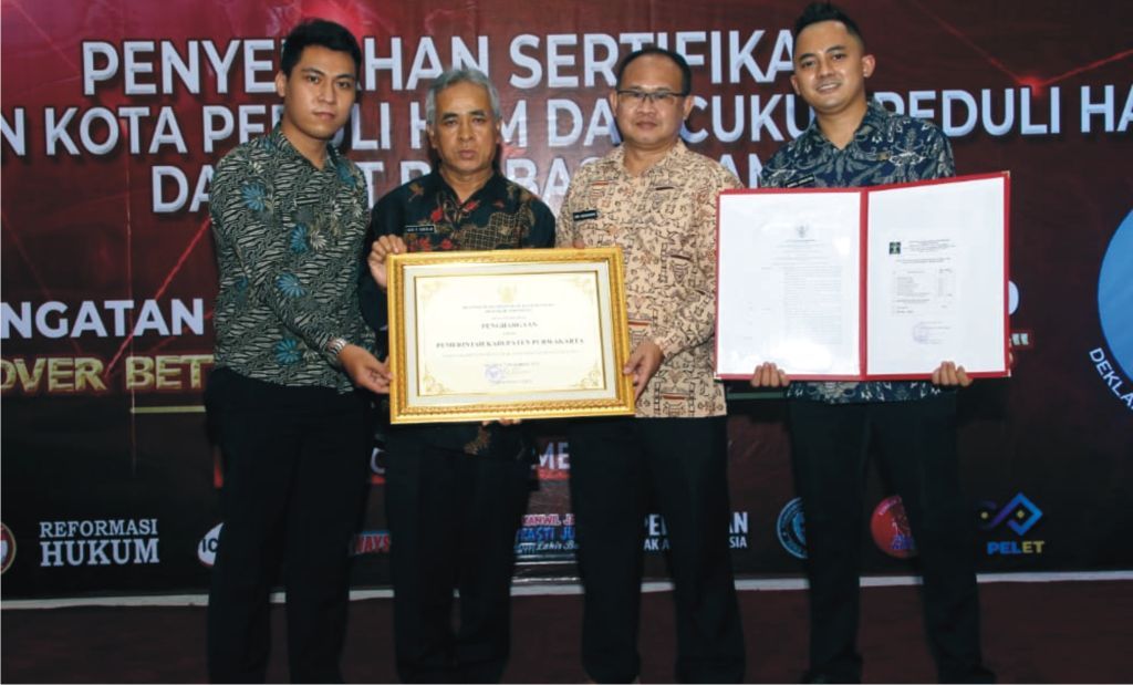 Purwakarta Raih Penghargaan Kabupaten Peduli HAM