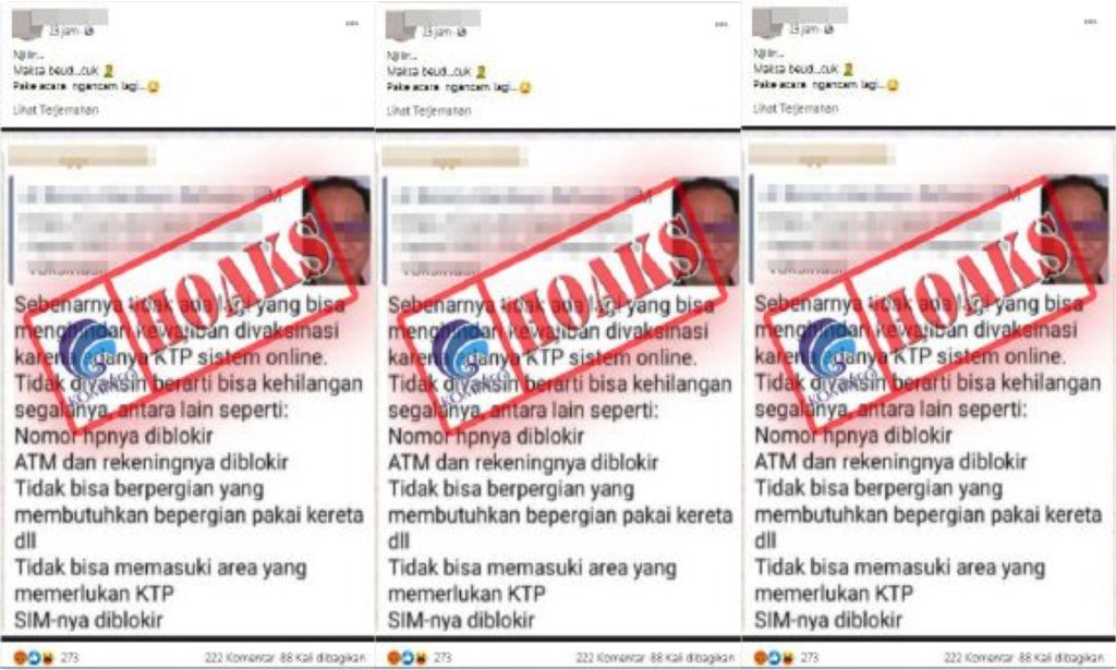 Nomor Rekening dan Ponsel akan Diblokir Pemerintah