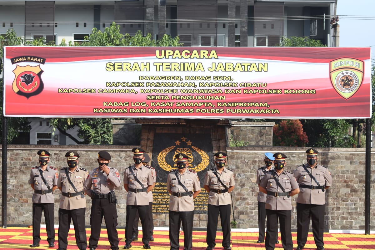 Kapolres Purwakarta Pimpin Langsung Sertijab PJU dan Kapolsek