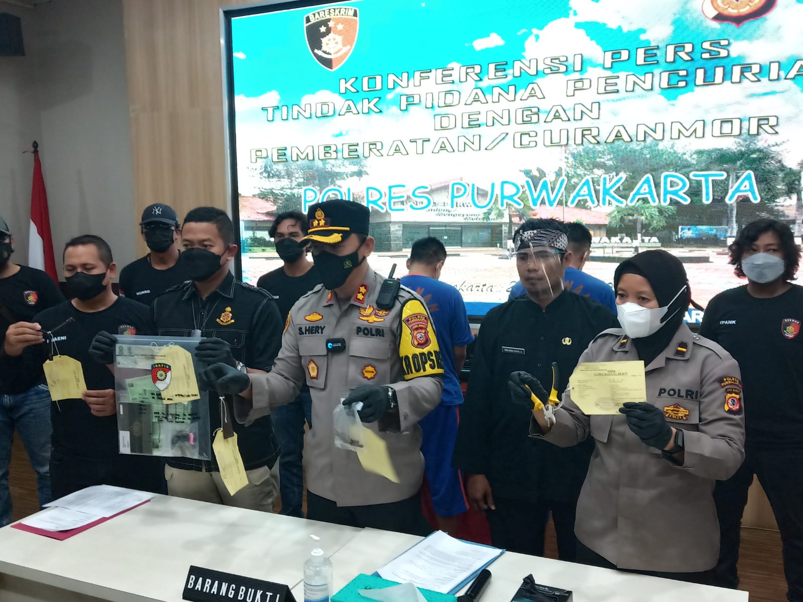 Satreskrim Polres Purwakarta Berhasil Meringkus Sindikat Pencurian Sepeda Motor