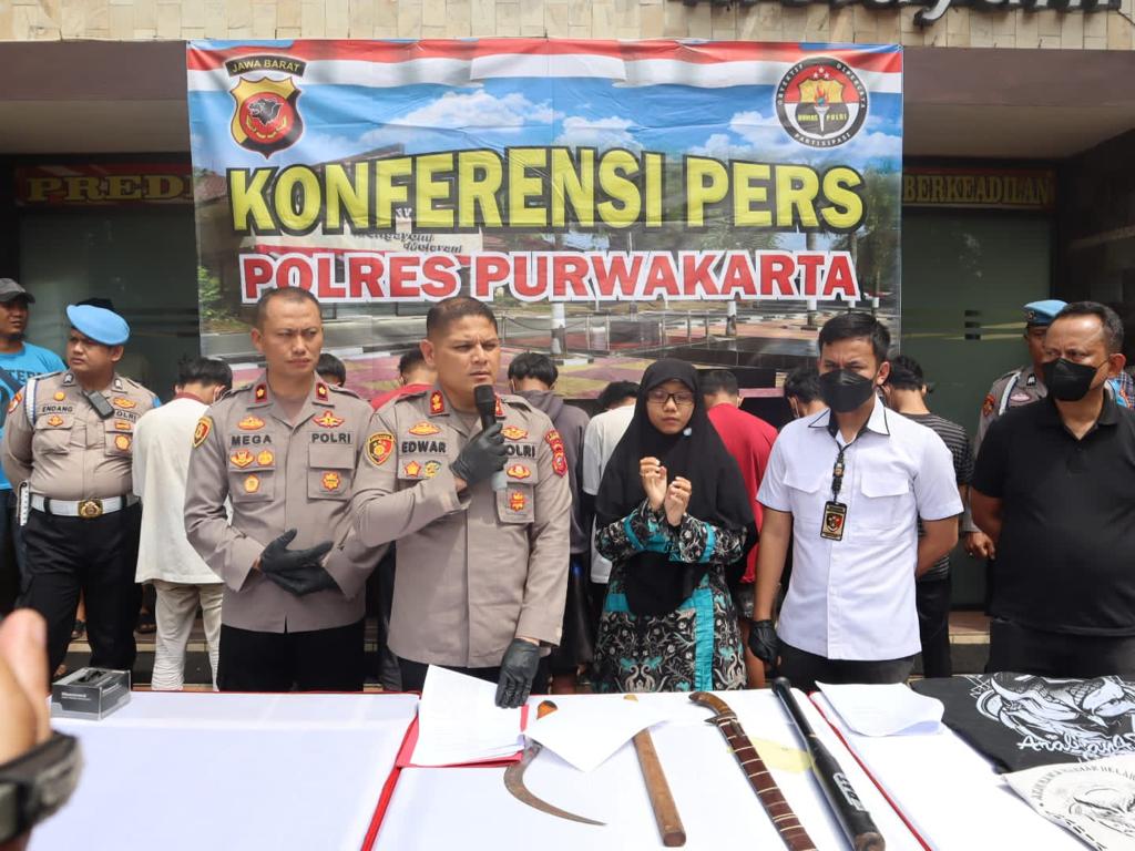 Jajaran Satreskrim Polres Purwakarta, Meringkus Belasan Anggota Geng Motor Arabian
