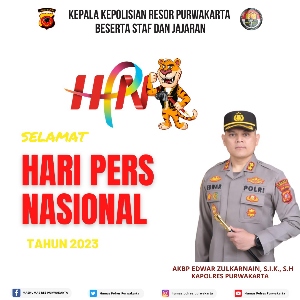 Selamat Hari Pers Nasional 2023, Kapolres Purwakarta AKBP Edwar Zulkarnain: Pers Adalah Mitra Strategis