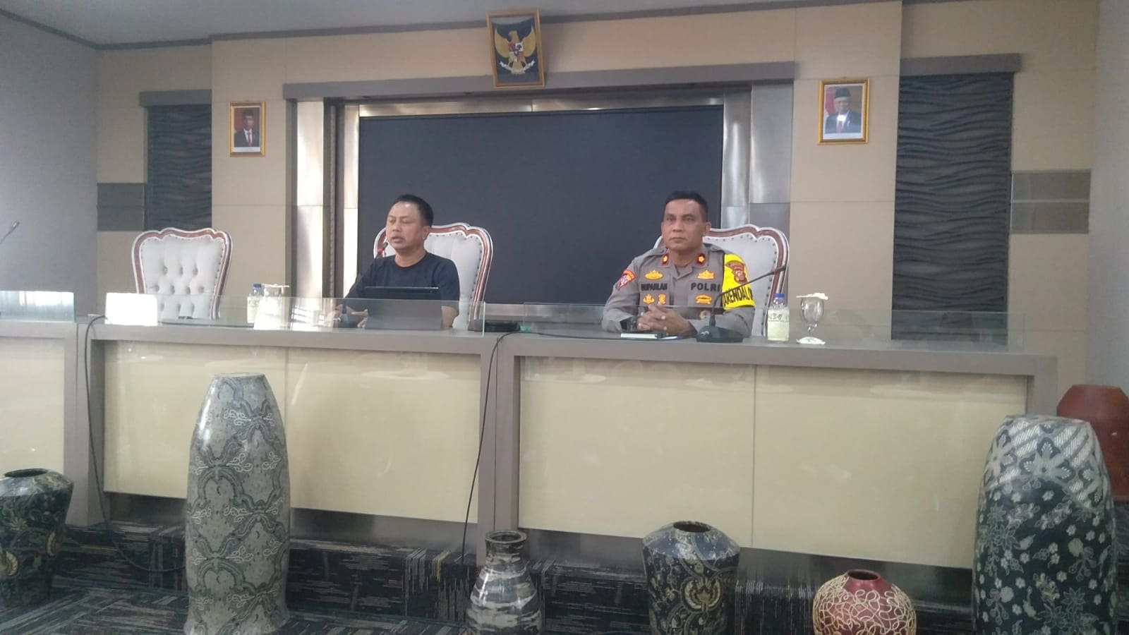 Gelar Rapat Koordinasi Polres Purwakarta Ikut Dalam Persiapan Acara Pertunjukan Air Mancur Sri Baduga