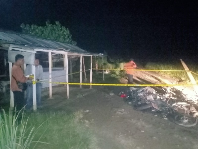 Pasca Insiden Terjadinya Bentrok Antar Warga Berujung Terjadi Pembakaran Sepeda Motor