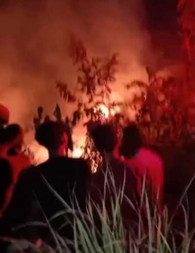 Sebanyak 2 Rumah Di Desa Sionggang Hangus Terbakar