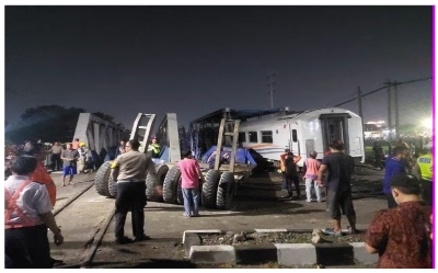 Polda Jateng : Diduga Truk Mogok Saat di Rel Kereta Api