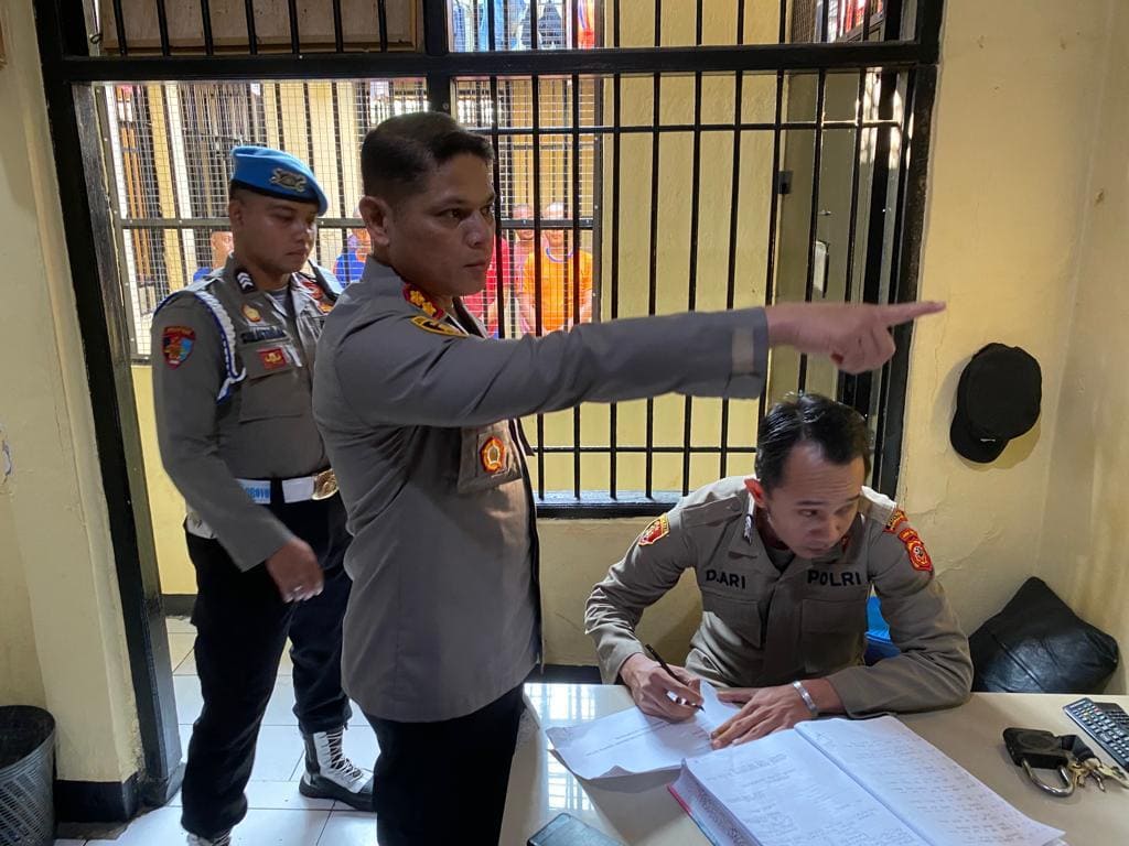 AKBP Edwar Zulkarnain Lakukan Pengecekan Rutan, Ini Yang Disampaikan