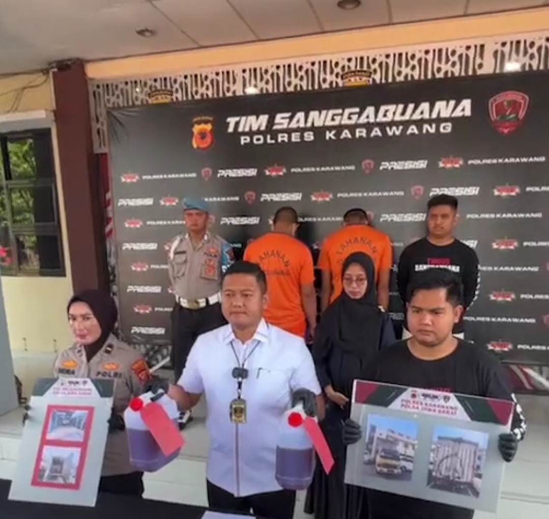 Kepolisian Resort Karawang Menangkap 2 Pelaku Penyalahgunaan BBM Bersubsidi