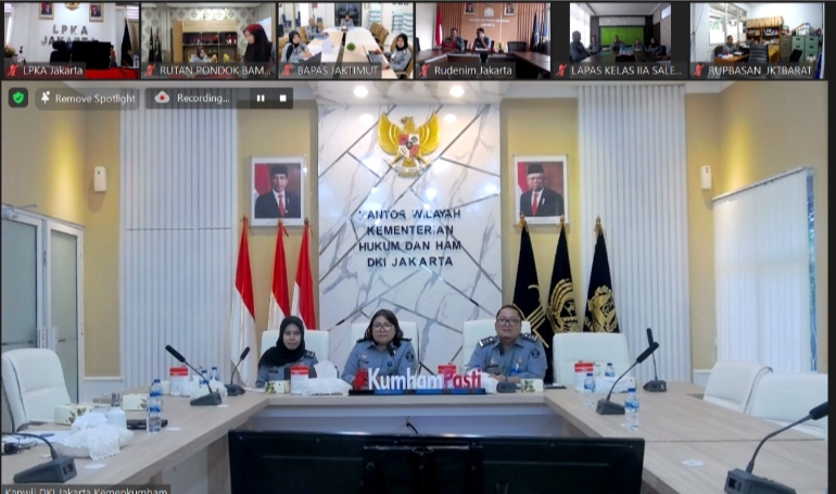 Kantor Wilayah Kementerian Hukum dan HAM DKI Jakarta menyelenggarakan Evaluasi Pelaksanaan Anggaran Periode Bulan Agustus 2023