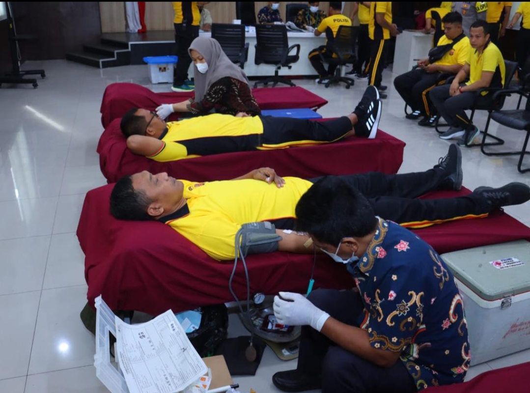 Sambut Hari Lalulintas Ke-68, Polres Purwakarta Gelar Donor Darah