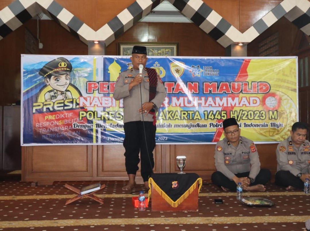 Polres Purwakarta Gelar Peringatan Maulid Nabi Muhammad di Masjid Asy-Syifa