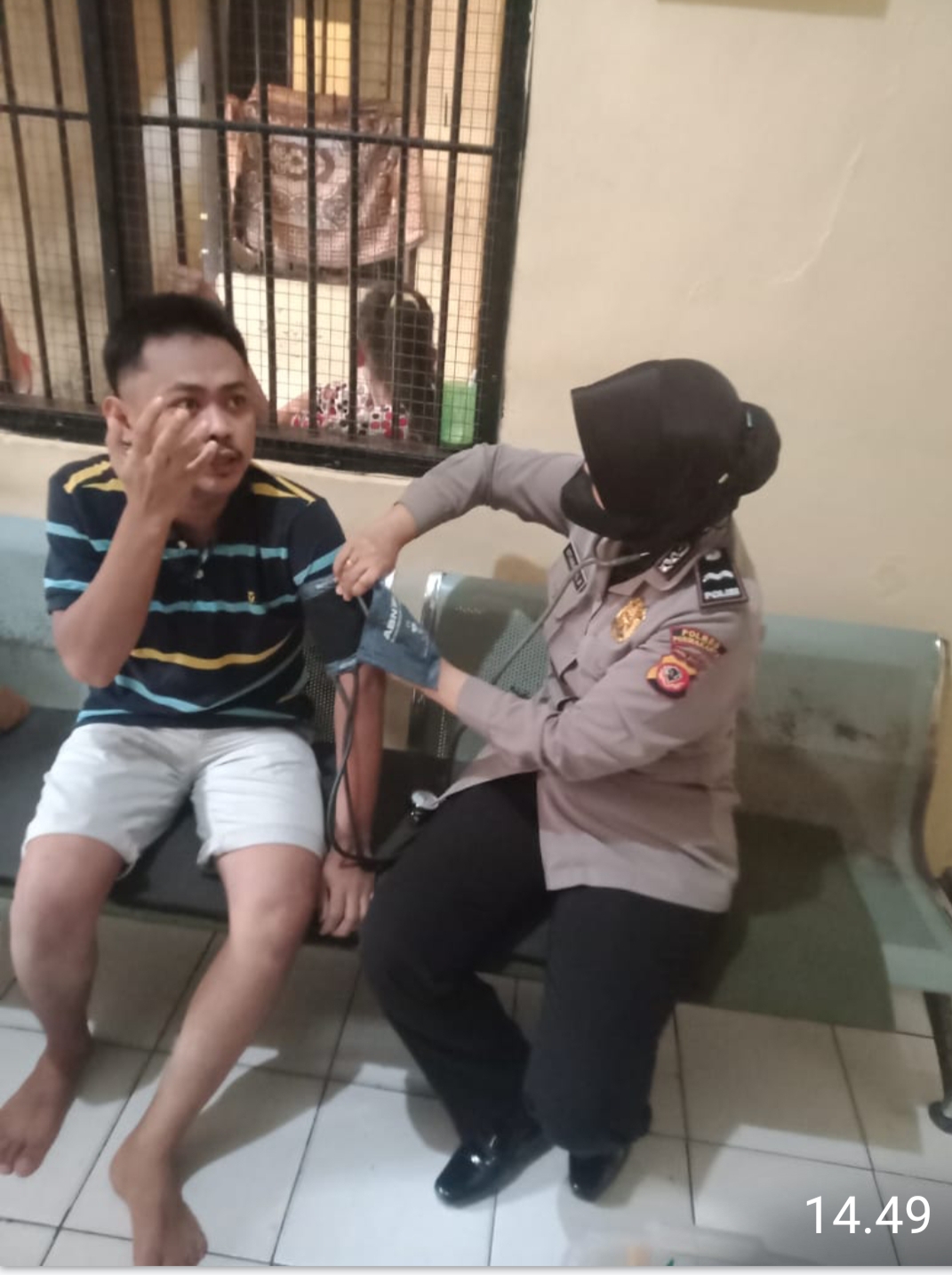Urkes Polres Purwakarta Lakukan Pengecekan Kesehatan Para Penghuni Rutan