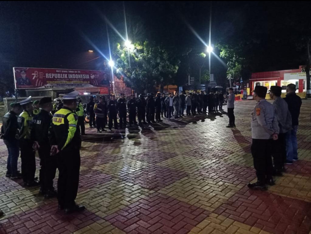 Polres Purwakarta Gelar Patroli KRYD Guna Wujudkan Suasana Aman dan Kondusif