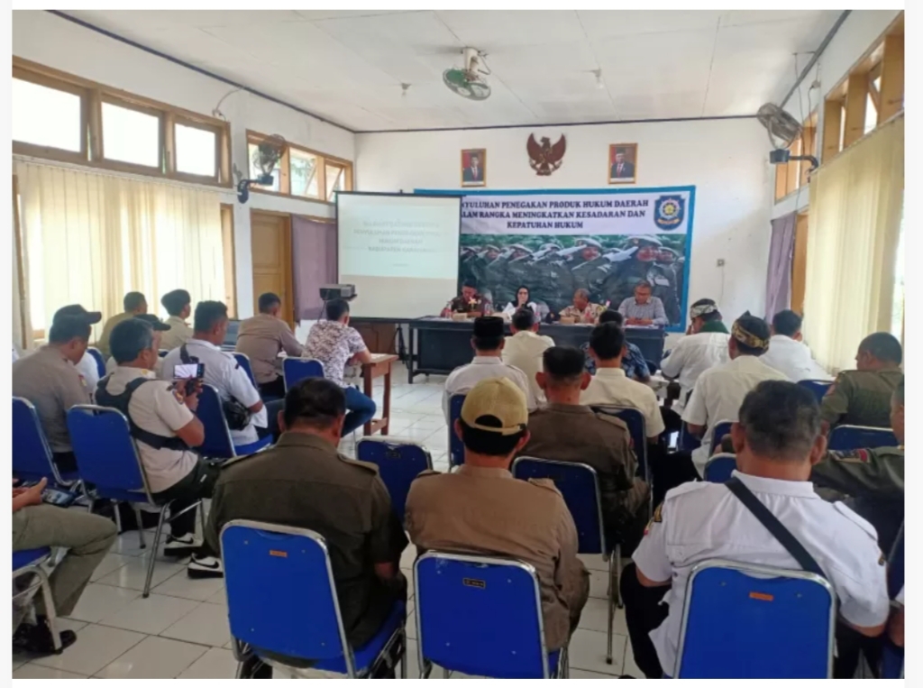 Satpol PP Kabupaten Karawang Adakan Sosialisasi Perda Miras Di Kecamatan Kotabaru