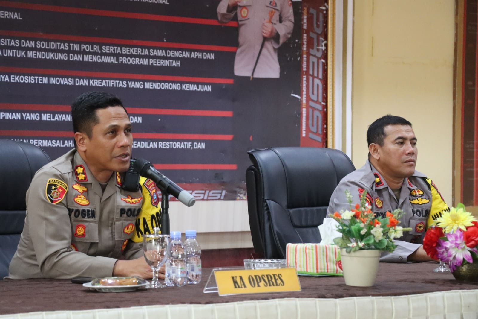 Kapolres Pematang Siantar Laksanakan anev gangguan kamtibmas dilanjutkan dengan anev omb