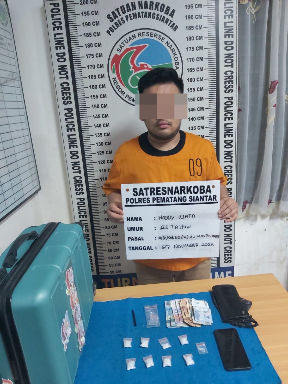 Satres Narkoba Polres Pematang Siantar Ungkap Seorang Pemilik 9 Paket Sabu