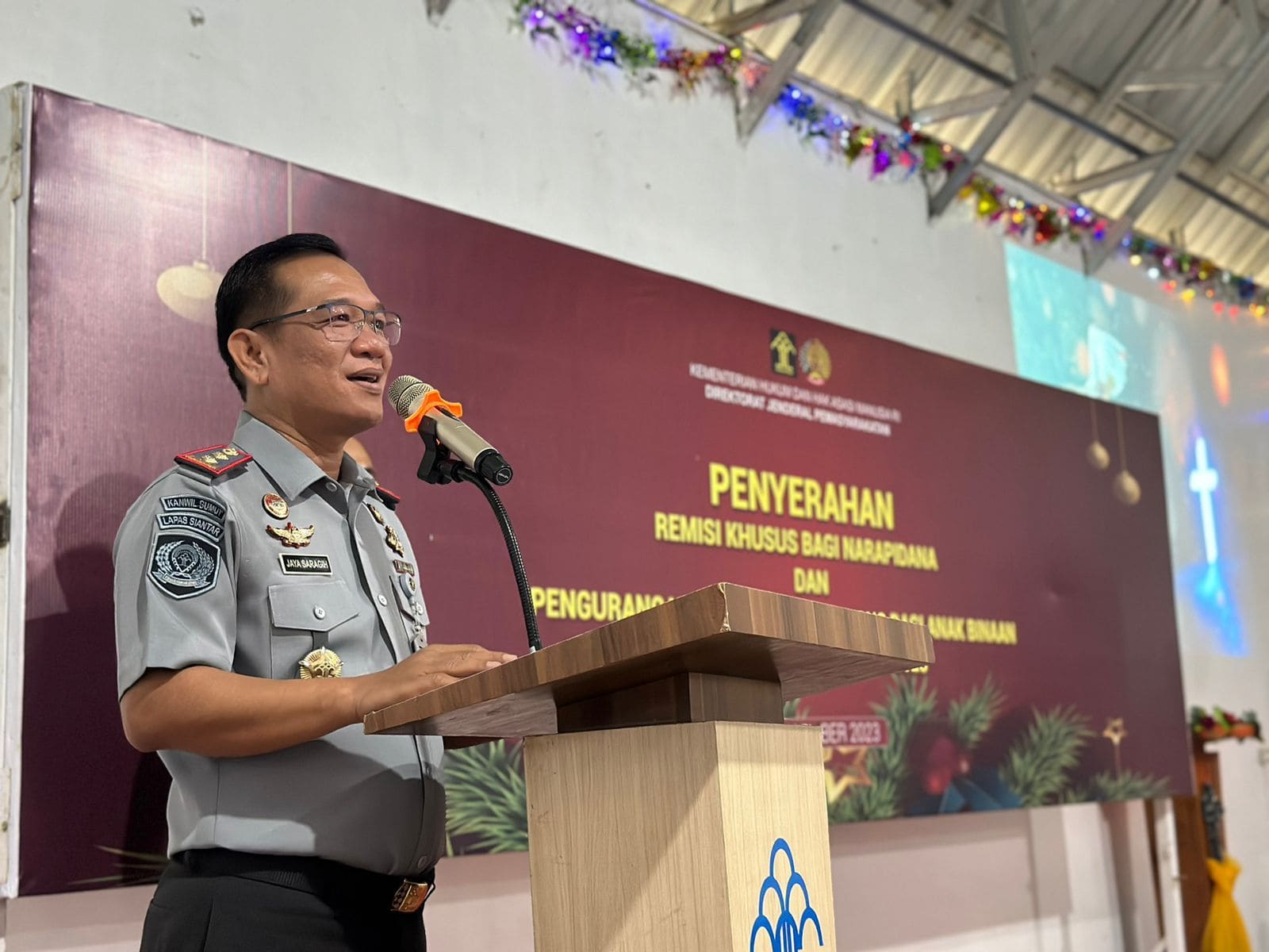 Di Hari Raya Natal 2023, Sebanyak 301 Narapidana Mendapat Remisi Khusus dan 3 Diantaranya Bebas