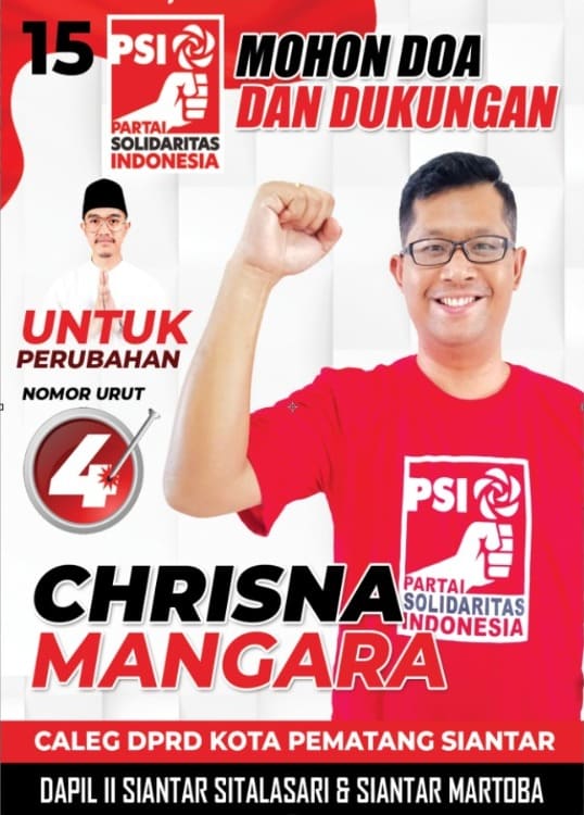 Caleg Partai Solidaritas Indonesia (PSI) No.urut 4, Chrisna Mangara Silalahi Silaturahmi Langsung Dengan Warga