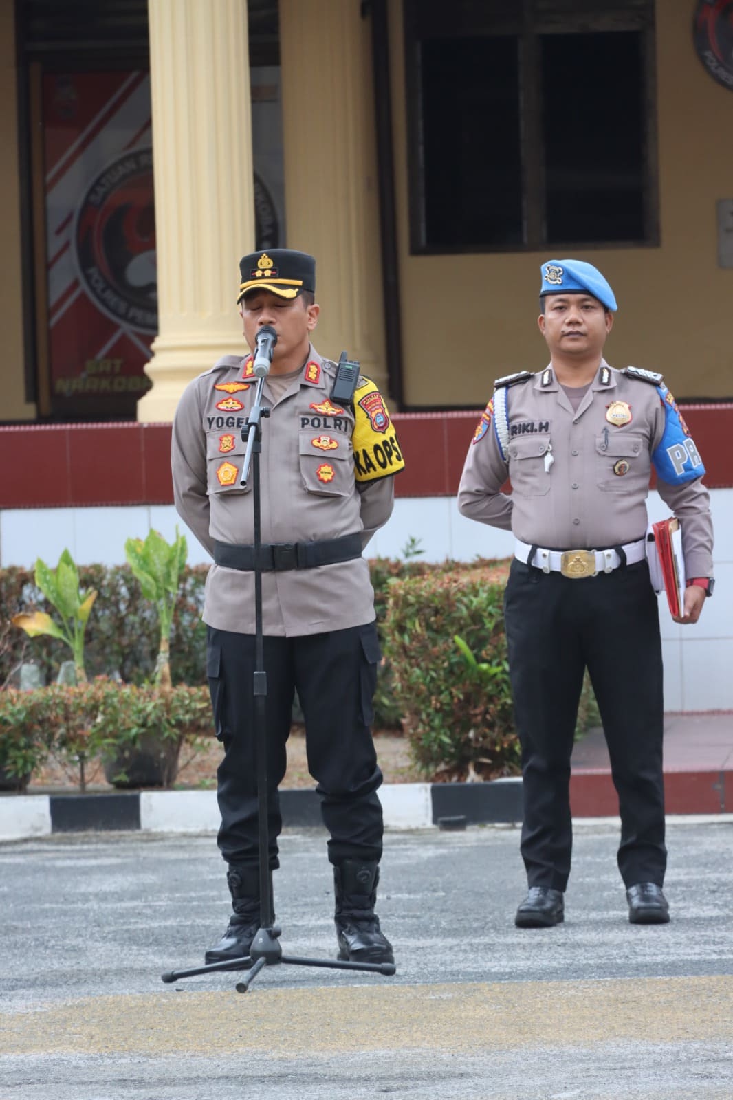 Kapolres Pematangsiantar Pimpin Pergesaran Pasukan Pengamanan Tps Pemilu 2024