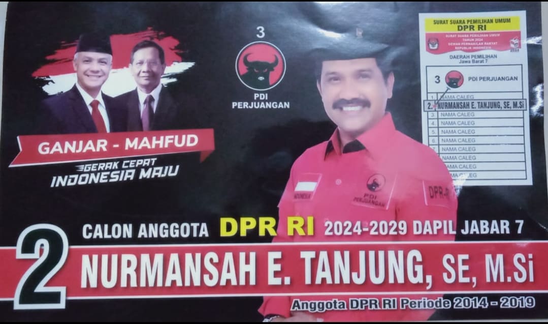 Jangan Lupa Coblos NURMANSAH E TANJUNG,SE,M.Si Calon Anggota DPR RI Dapil Jabar 7 Kabupaten Bekasi-Karawang-Purwakarta