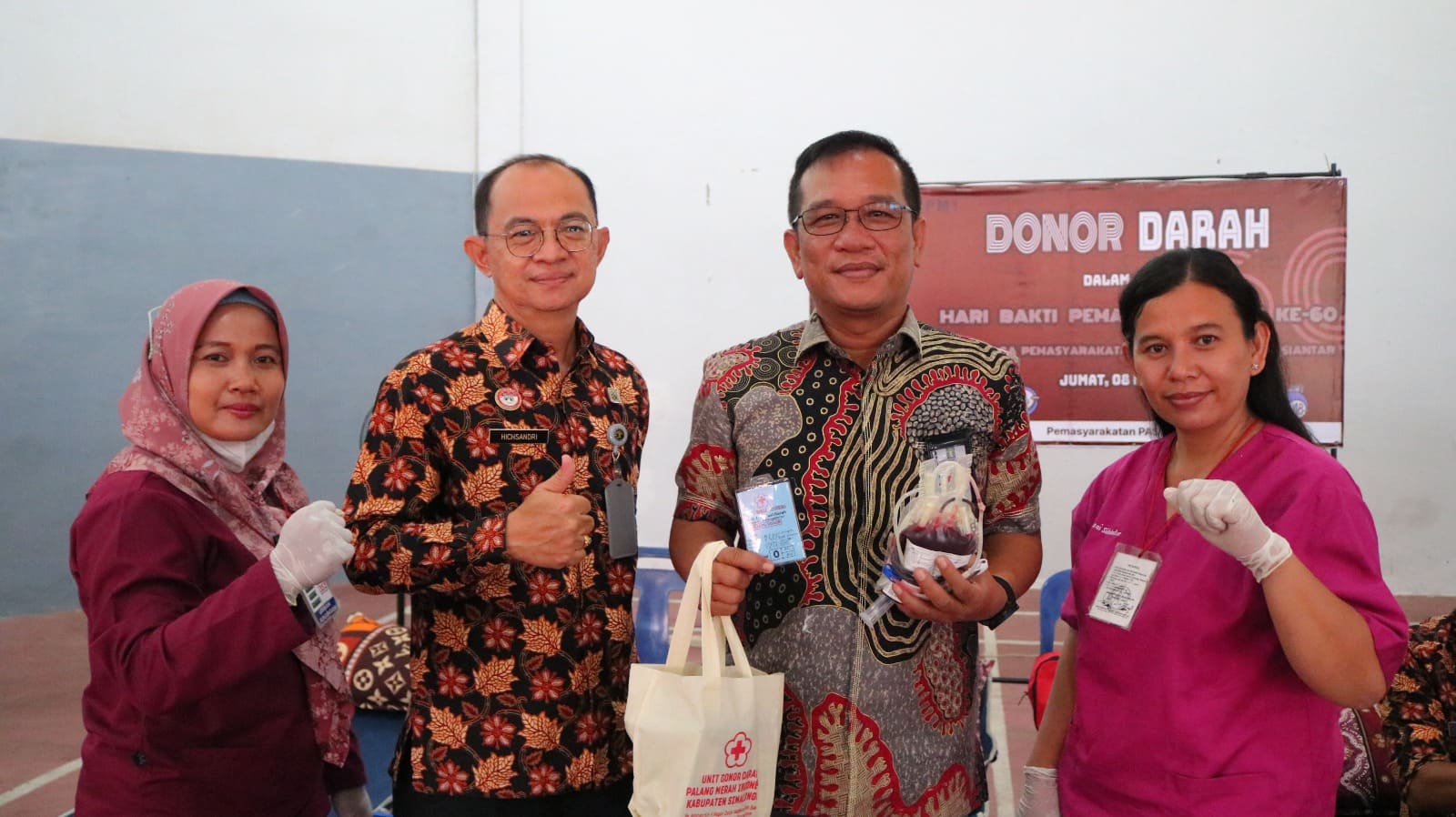 Sambut Hari Bhakti Pemasyarakatan Ke-60, Lapas Kelas IIA Pematangsiantar Laksanakan Donor Darah.