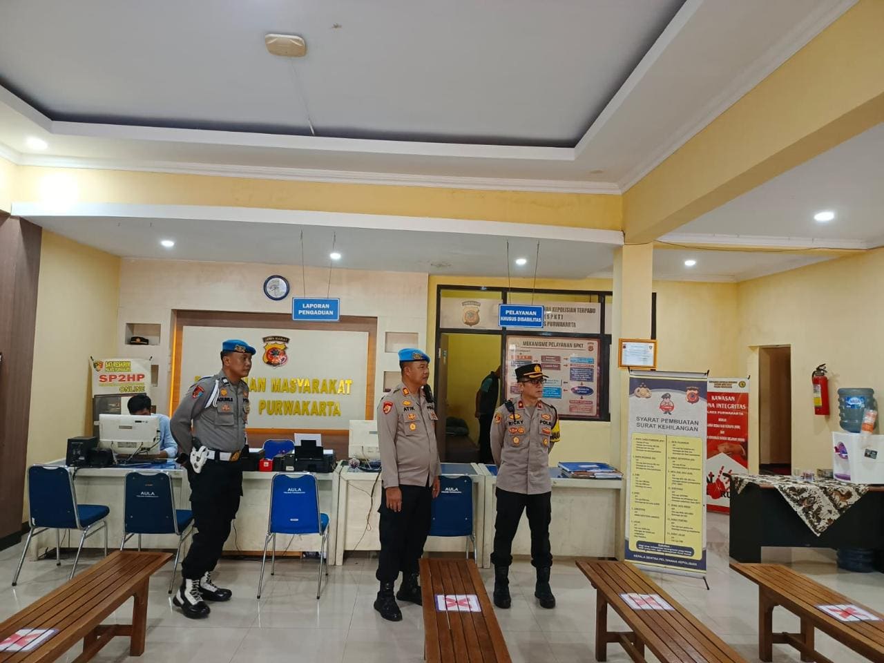 Cek Tempat Pelayanan Publik, Wakapolres Purwakarta Ingatkan Anggota Soal Ini