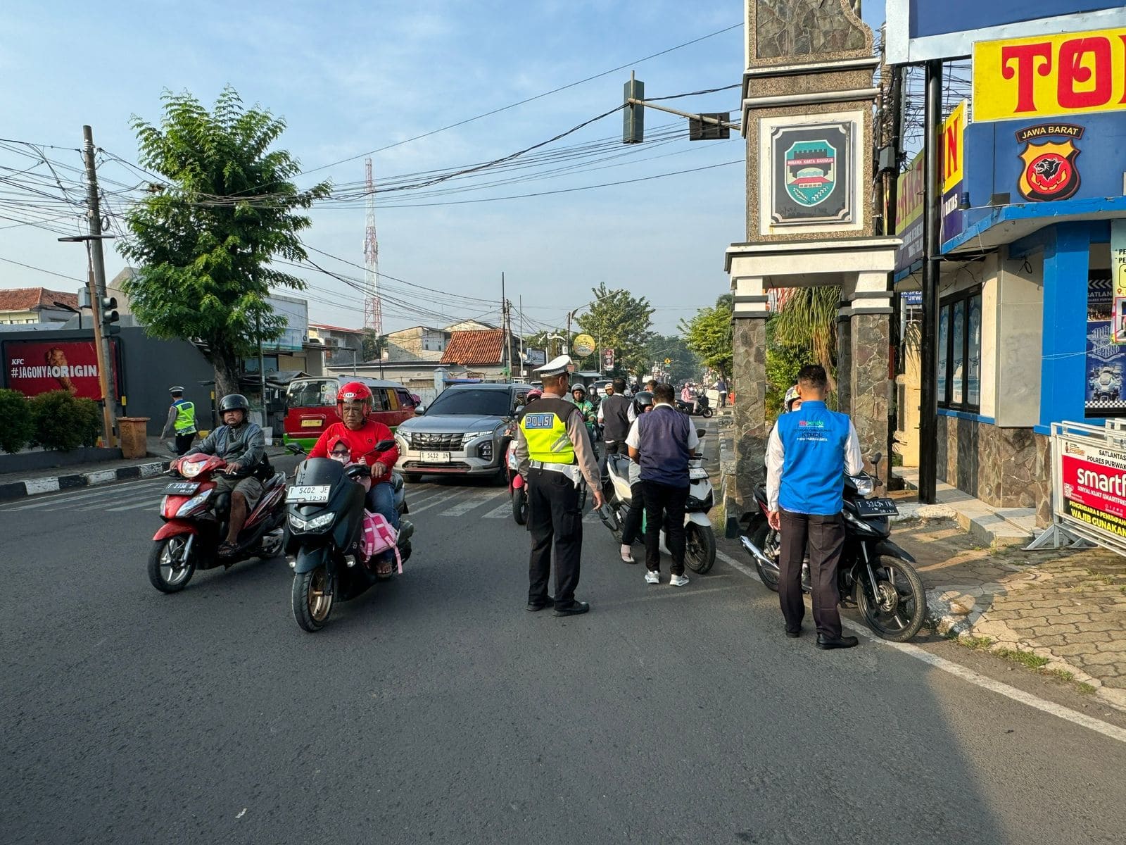 Bersama Bapenda Jabar, Polres Purwakarta Gelar Razia KTMDU