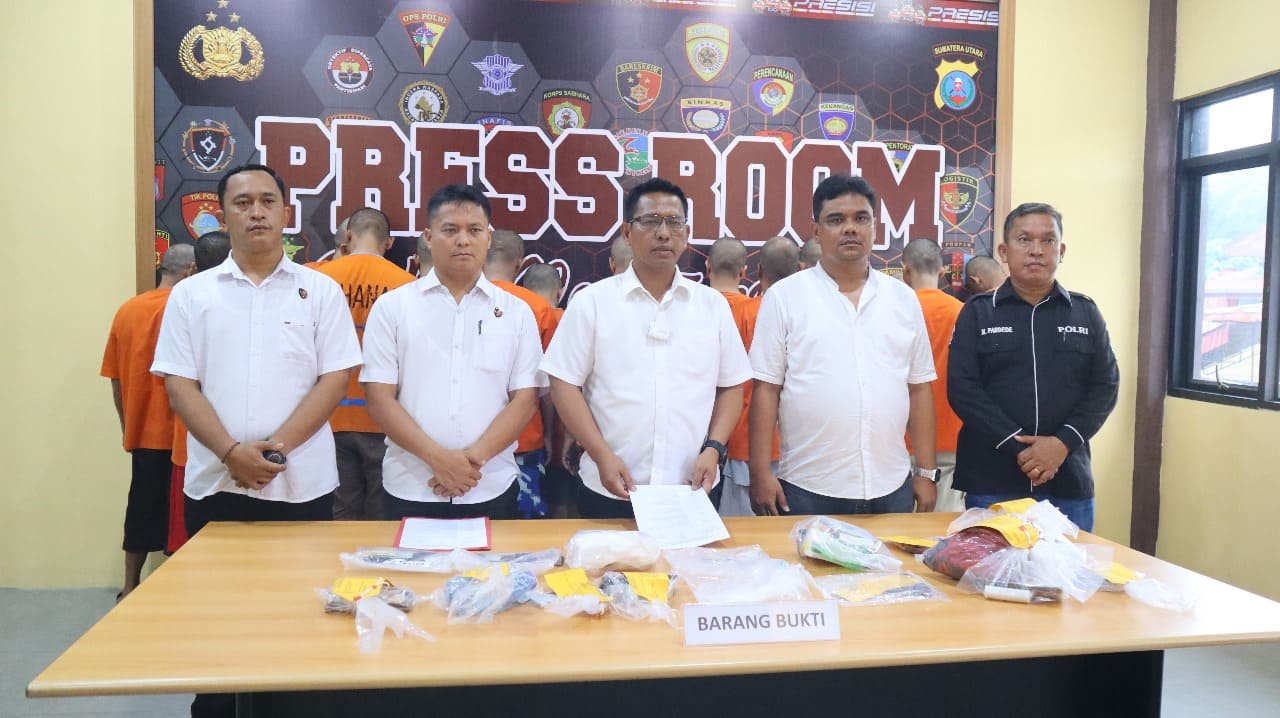 Dimasa Ops Antik Toba 2024, Resnarkoba Polres Siantar Ungkap 15 Kasus Narkoba dan Sita, 84,98 Gram Sabu dan 23,06 Gram Ganja