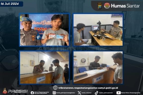 Satpas Sat Lantas Polres Pematangsiantar Menerbitkan SIM Sesuai SOP