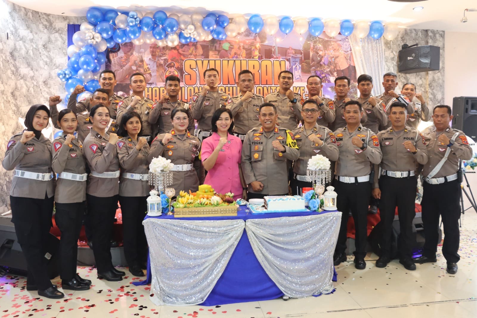 Syukuran Hari Lalu Lintas Bhayangkara Ke-69 Tahun 2024 Polres Siantar Ciptakan Budaya Lalulintas Yang Baik.